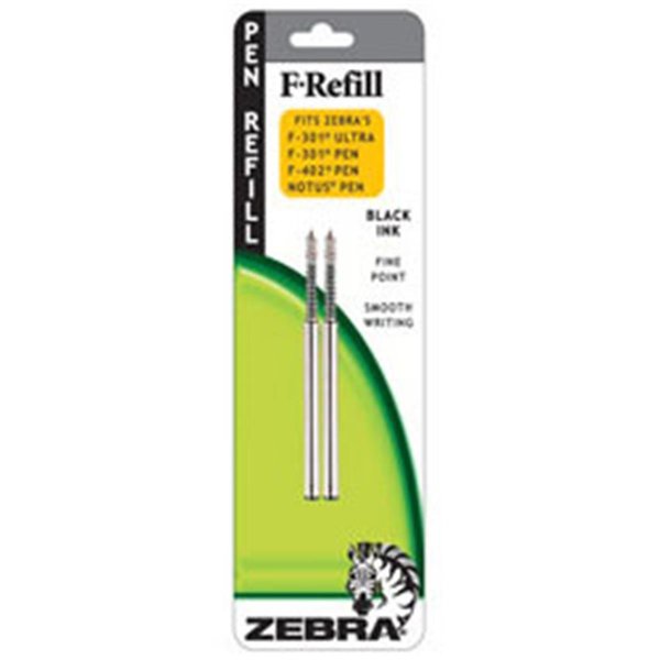 Zebra Pen Pen Refill - 2pk Black Ink Fine ZE85350
